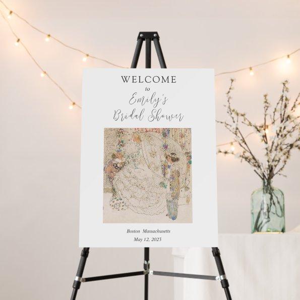 Vintage Art Nouveau Floral  Welcome Foam Board