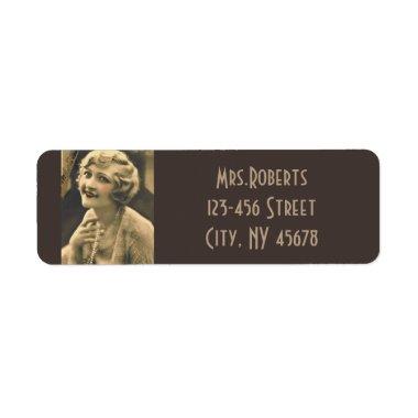vintage bachelorette Party Gatsby  Label
