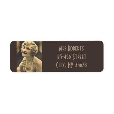 vintage bachelorette Party Gatsby bridal shower Label