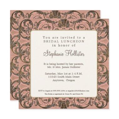 Vintage Baroque Elegant Blush Gold