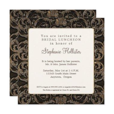 Vintage Baroque Shell Black n Golden