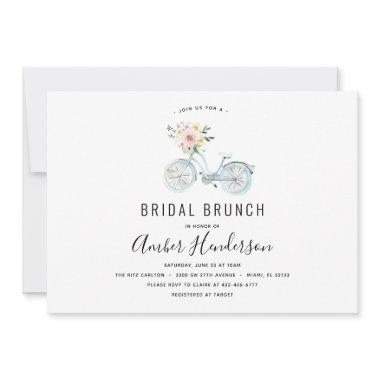 Vintage Bicycle Bridal Brunch Shower Invitations