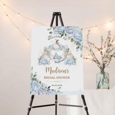 Vintage Blue Roses Princess Coach  Foam Board