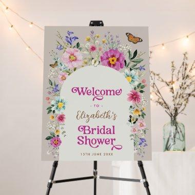 Vintage Boho Wildflower  Welcome Foam Board
