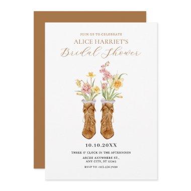Vintage boots flower bouquet