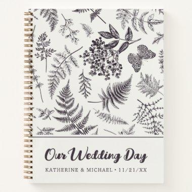 Vintage Botany & Butterfly | Our Wedding Day Notebook