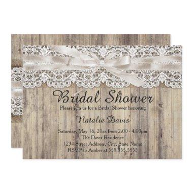 Vintage Burlap & Lace  Invite