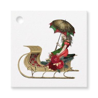 Vintage Christmas Alice in Wonderland Favor Tags