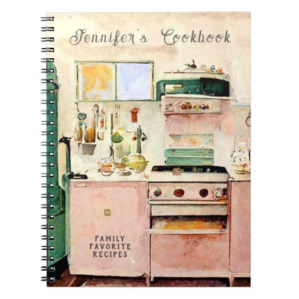 Vintage Country Kitchen Cookbook Notebook