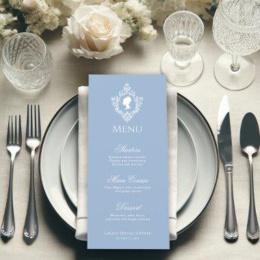 Vintage Crest Powder Blue Regency  Menu