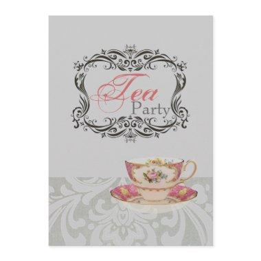 vintage damask  tea party