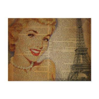 vintage Eiffel Tower retro paris fashionista Post
