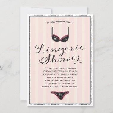 Vintage Elegance | Lingerie Bridal Shower Invite