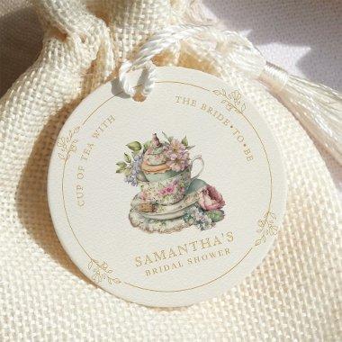 Vintage Elegant Tea Party  Favor Tags
