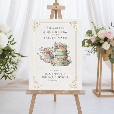 Vintage Elegant Tea Party  Sign