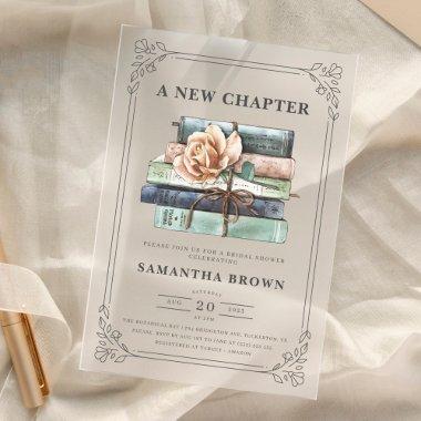 Vintage Floral Books  Acrylic