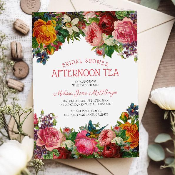 Vintage Floral | Bridal Afternoon Tea Invitations