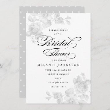Vintage floral | Bridal Shower Invitations