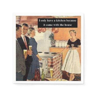 Vintage Funny Bridal Shower / House Warming Party Napkins