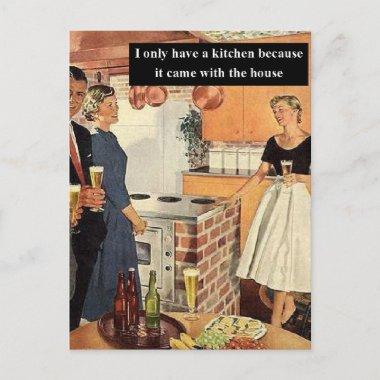 Vintage Funny Bridal Shower / House Warming Party PostInvitations