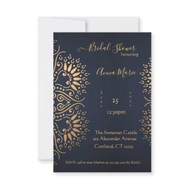 Vintage Gatsby theme Bridal Shower Invitations