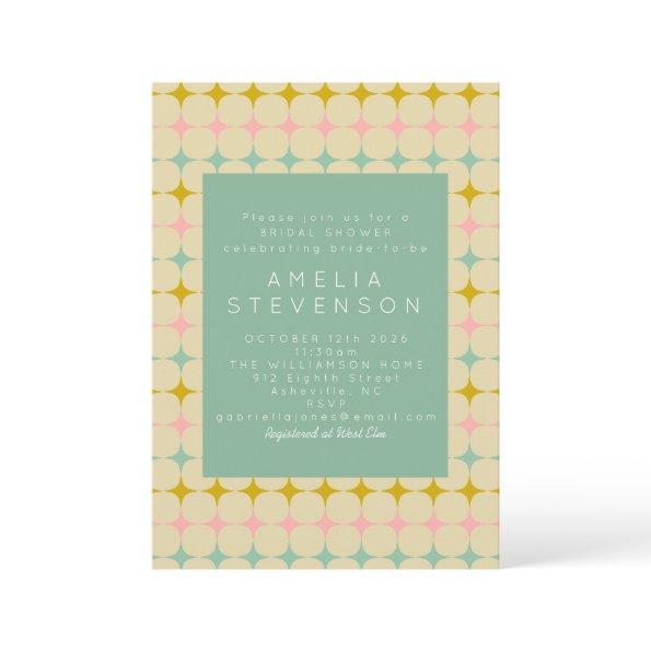 Vintage Geometric Pastel Stars Mod