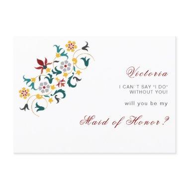 Vintage Geometry Intricate Classical Motif Wedding Menu