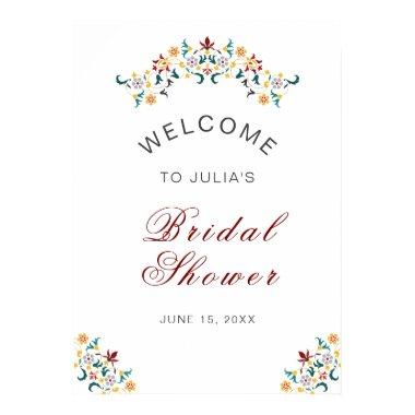 Vintage Geometry Intricate Classical Motif Wedding Poster