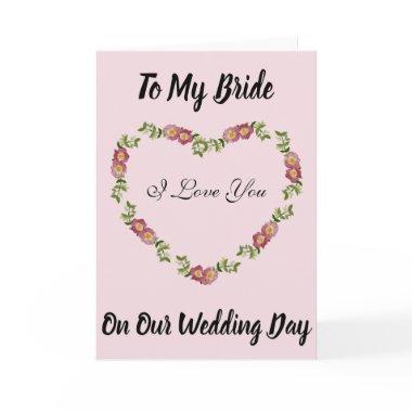 Vintage Heart-Shaped Wreath of Flowers for Bride