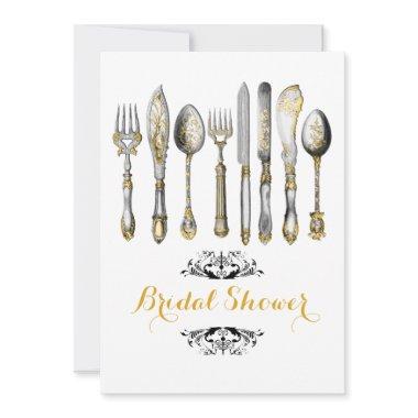 Vintage high tea place setting