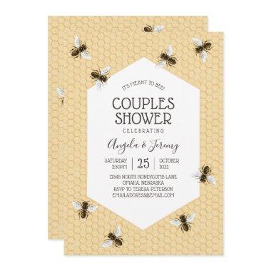 Vintage Honeybee Couples Shower Invitations