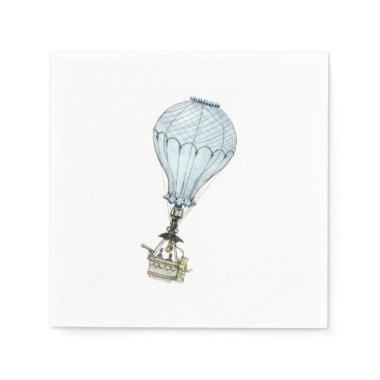 Vintage Hot Air Balloon Napkins