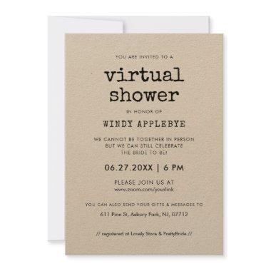 Vintage kraft typewriter Virtual