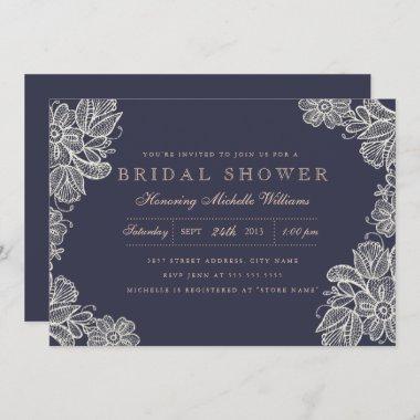 Vintage Lace Bridal Shower Invitations