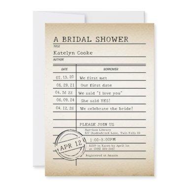 Vintage Library   Invitation
