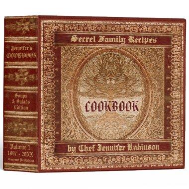 Vintage Look Cookbook 3 Ring Binder