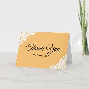 Vintage Look Personalize Bridal Shower Future Mrs. Thank You Invitations