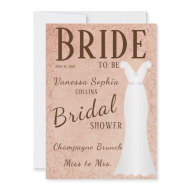 Vintage Magazine Cover Bridal Shower Invitations