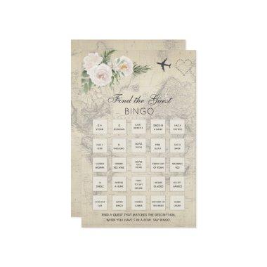 Vintage Map  Bingo Game