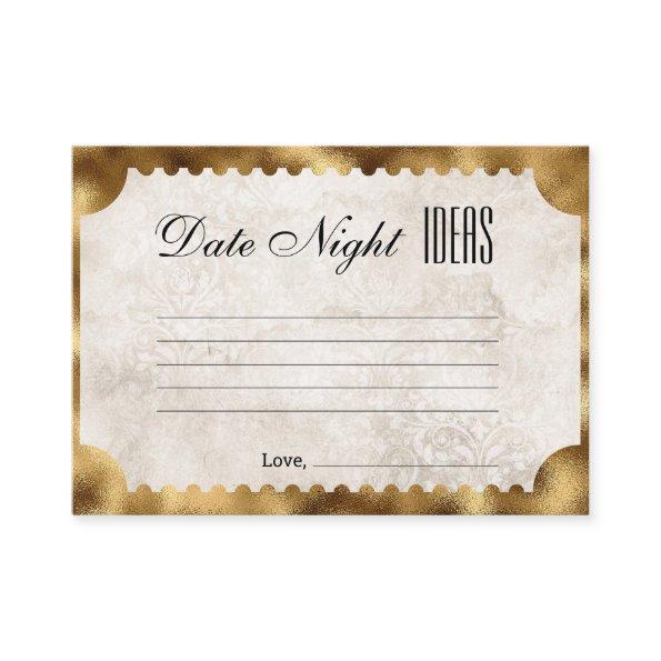 Vintage Movie Ticket Bridal Date Night Ideas Enclosure