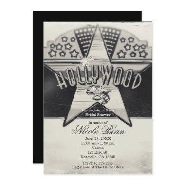 Vintage Old Hollywood Black & White Invitations