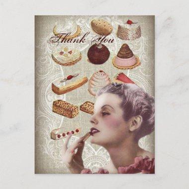 vintage pastry bridal shower tea party postInvitations