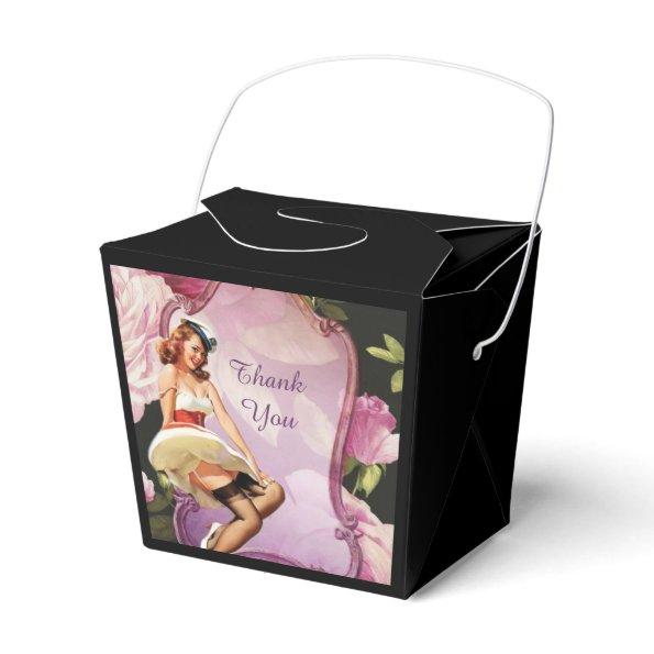 Vintage Pin Up Girl housewife Retro Bridal Shower Favor Box