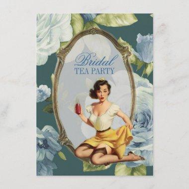 Vintage Pin Up Girl housewife Retro Bridal Shower Invitations