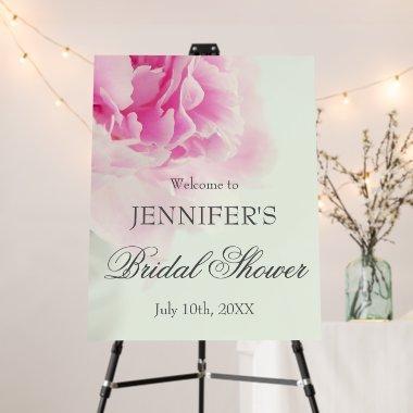 Vintage Pink Peony Mason Jar  Welcome Foam Board