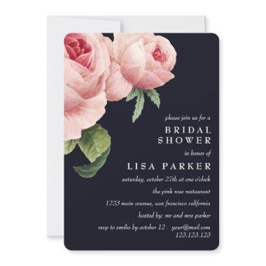 Vintage Pink Rose Blue  Wedding