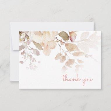 Vintage Pink Thank You Note Invitations
