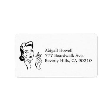 Vintage Reminder  RSVP Address Labels