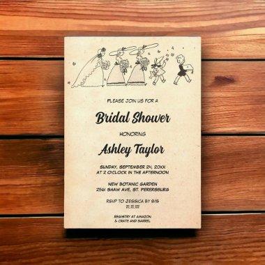 Vintage Retro Bridesmaids Comic Book