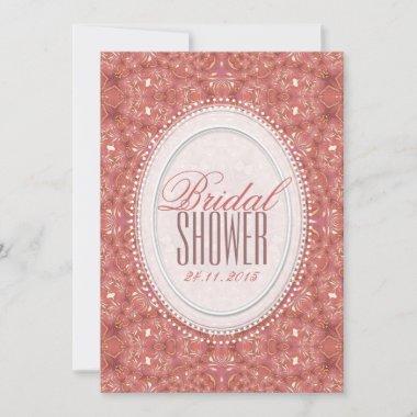 Vintage Romance Pink Bridal Shower Invitations
